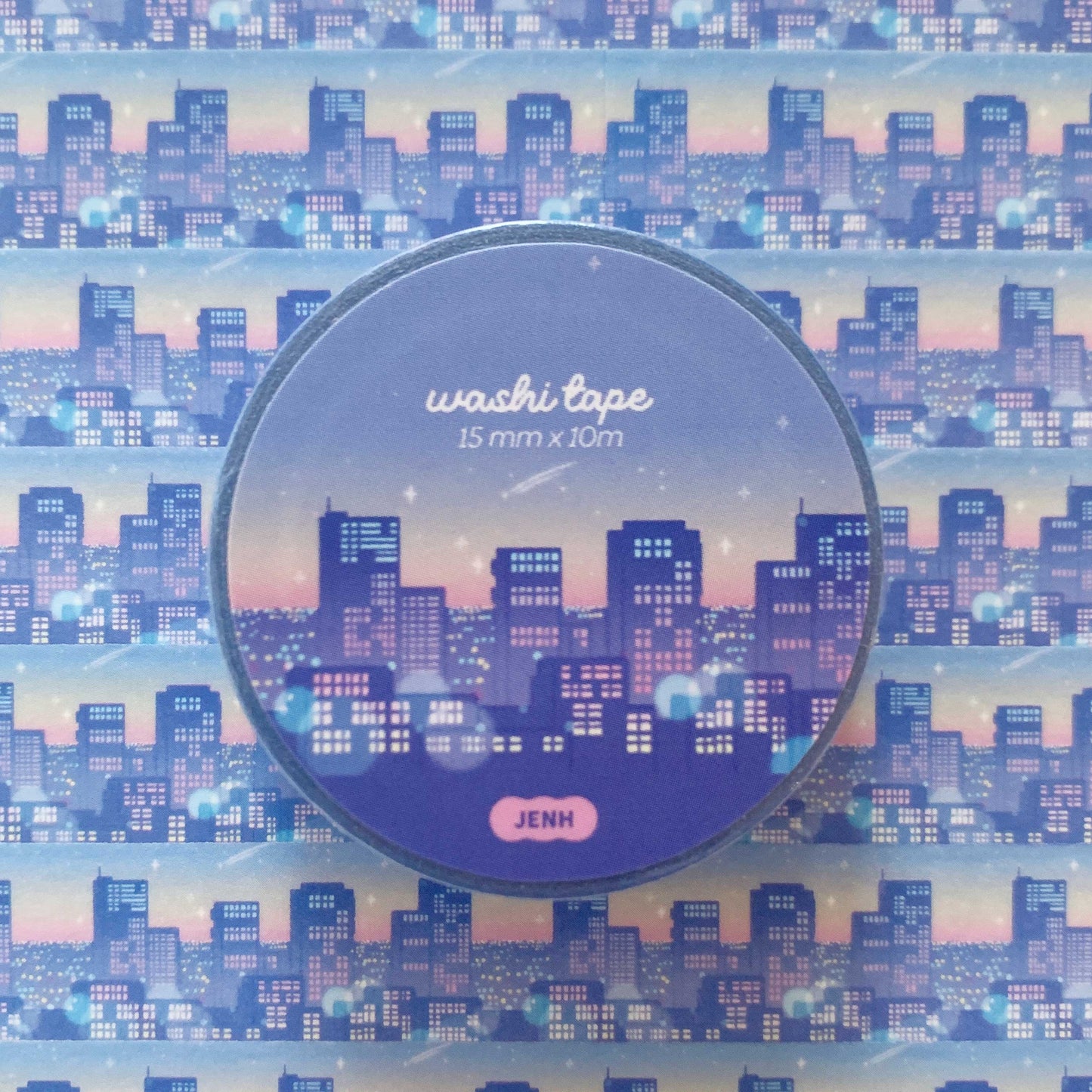 Starry City Skyline Washi Tape