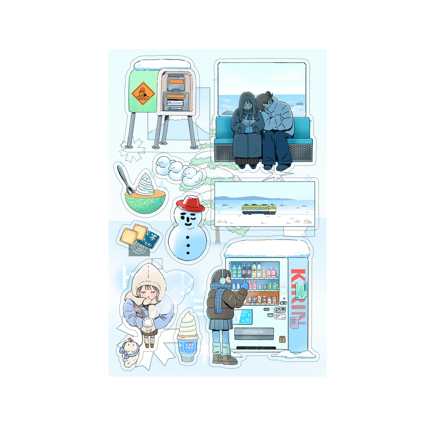 Hokkaido Clear Sticker Sheet