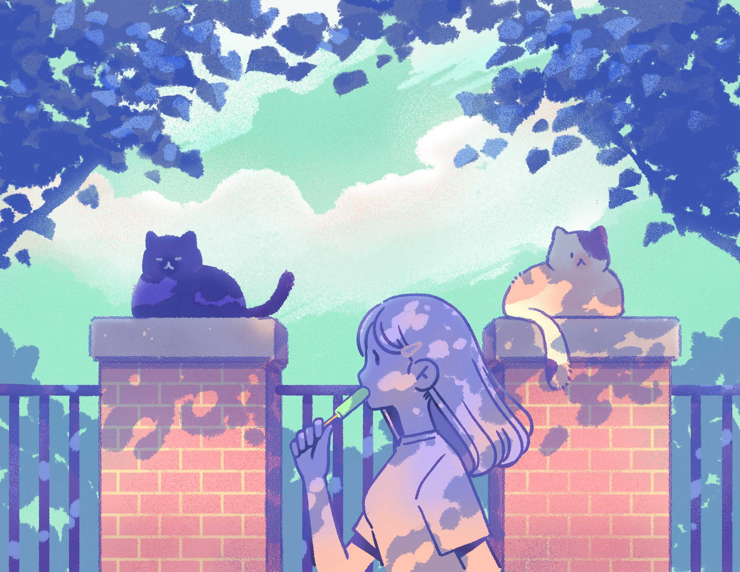 Guardian Cats Print