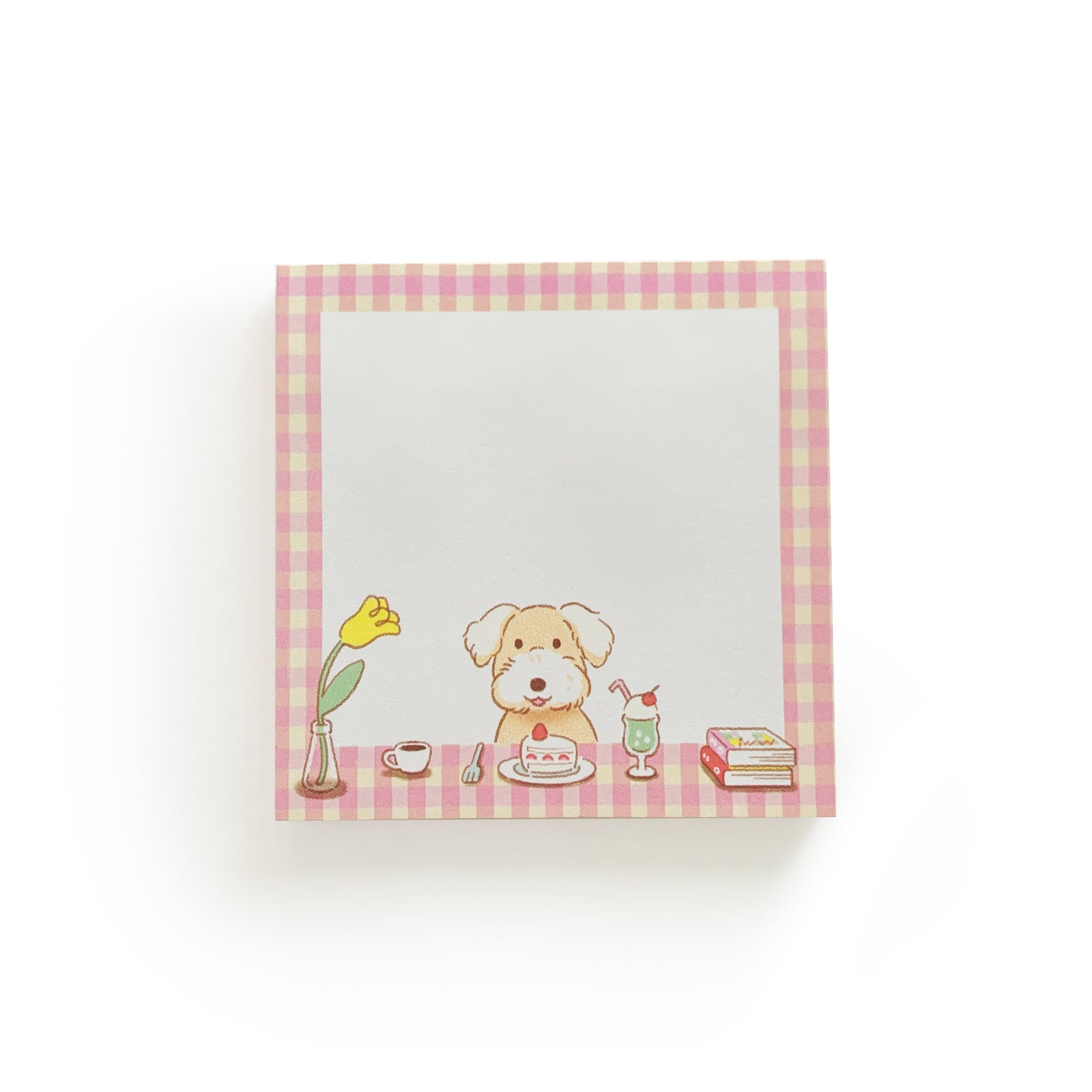 Dog Gingham Memo Pad
