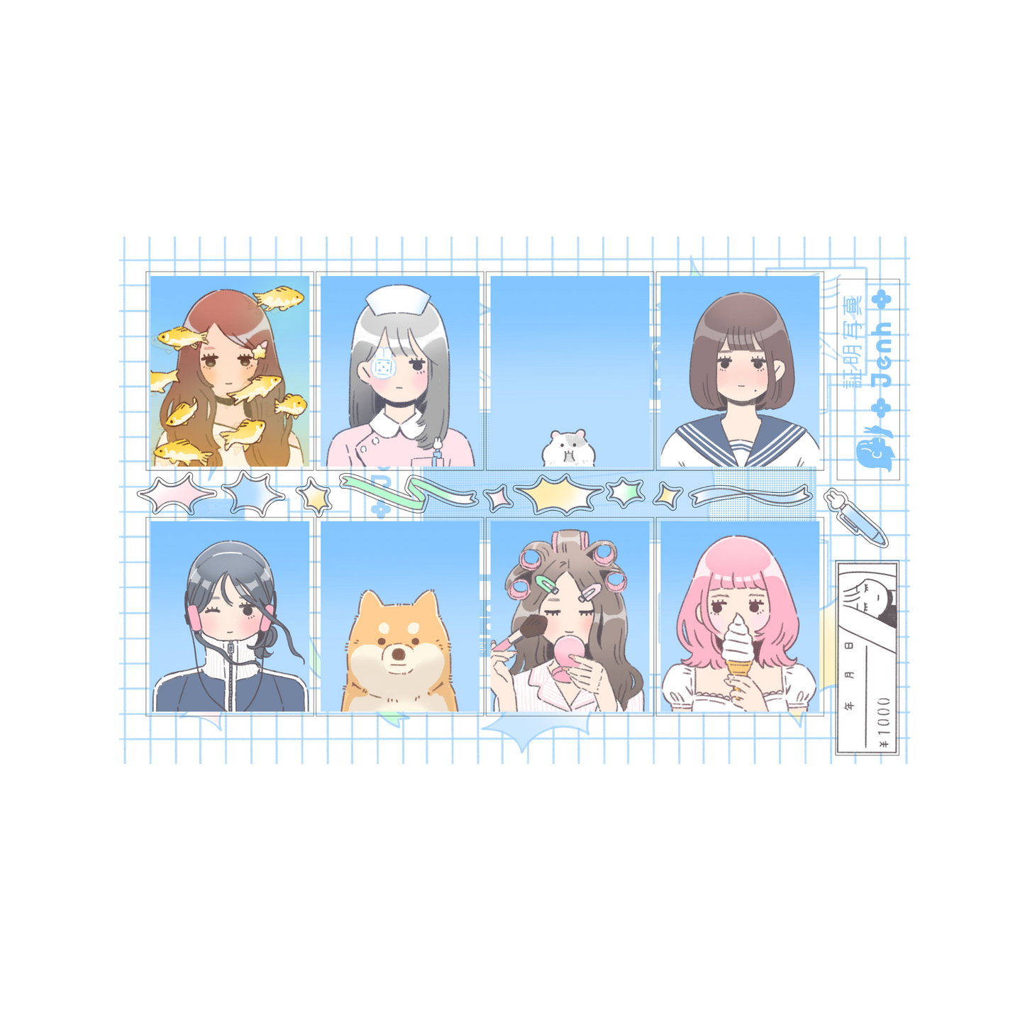 Photo ID Clear Sticker Sheet