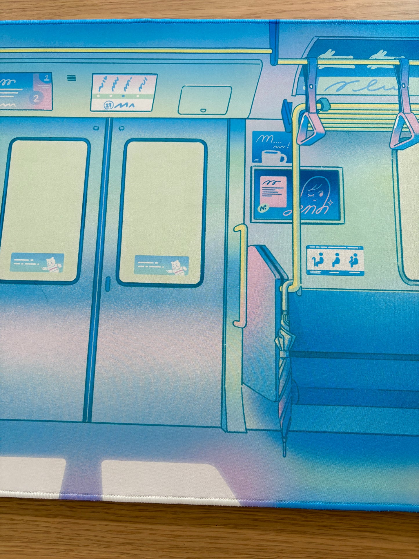 Morning Train Large Desk Mat