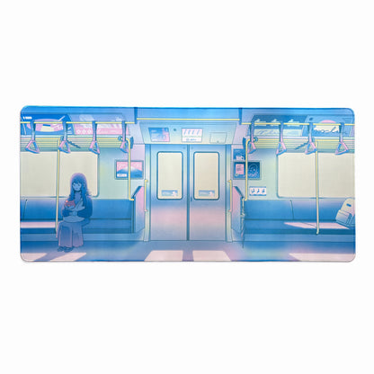 Morning Train Large Desk Mat