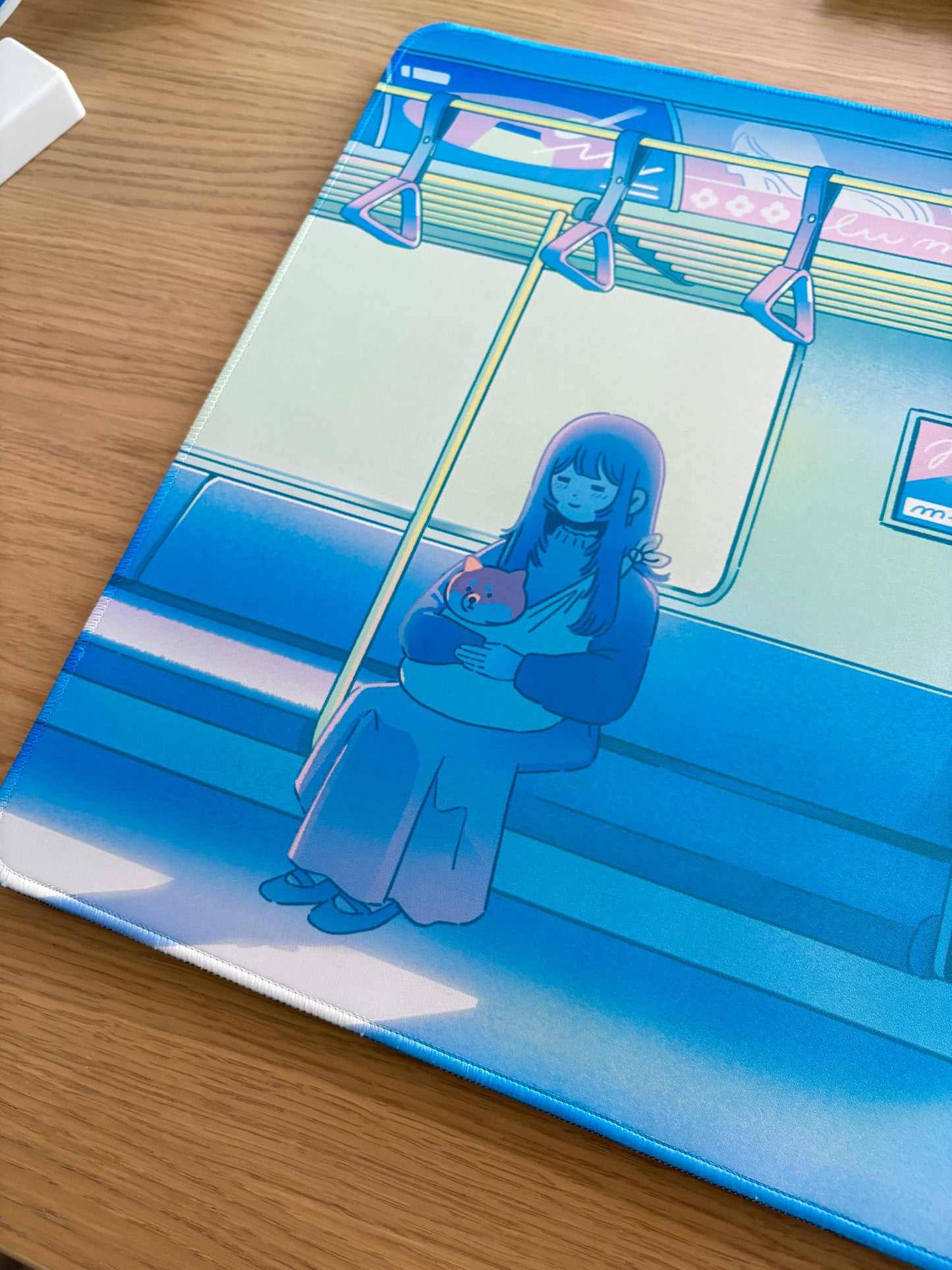 Morning Train Large Desk Mat