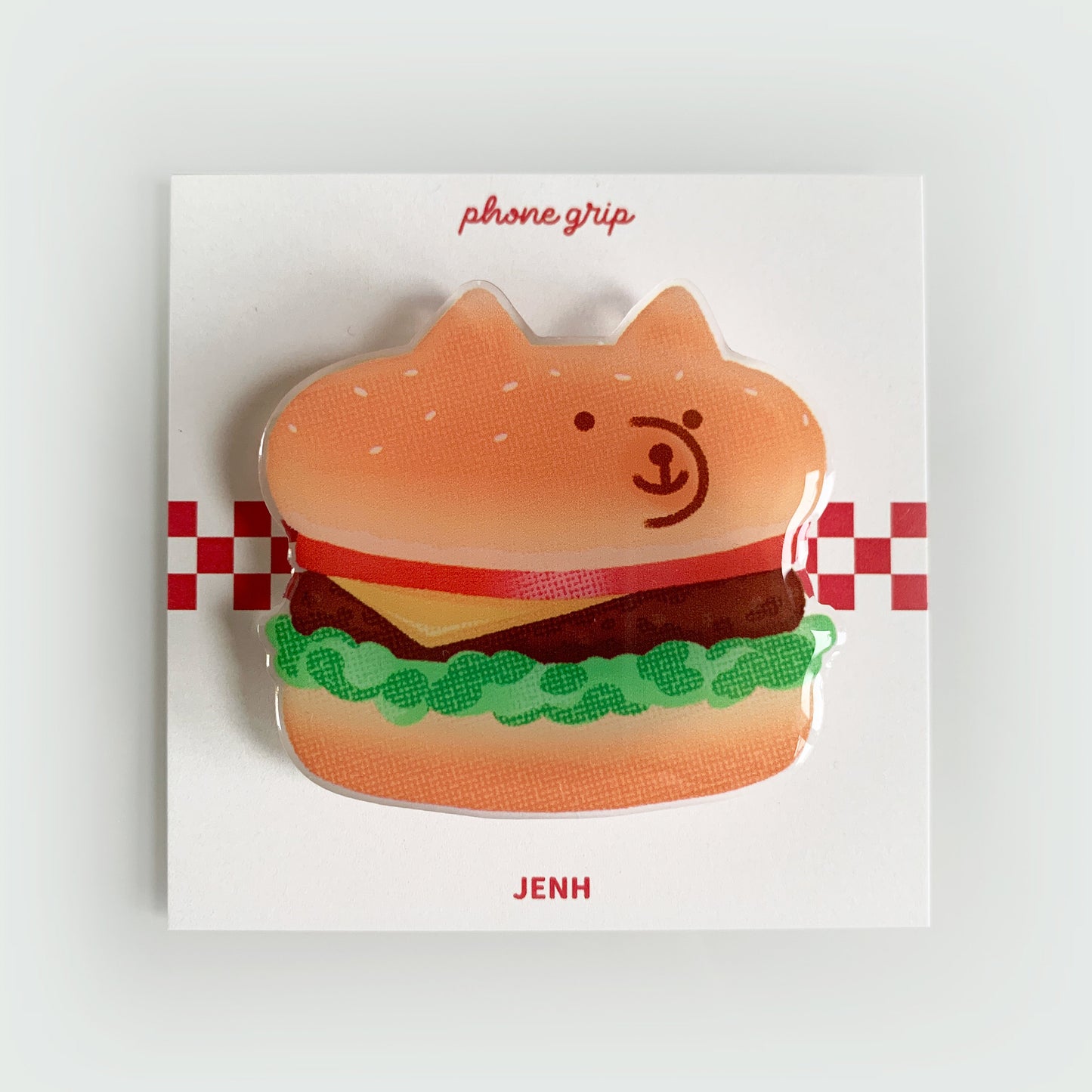 Shiba Cheese Burger Phone Grip