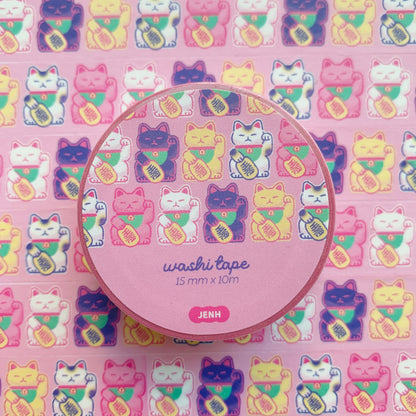 Maneki Neko Lucky Cat Washi Tape