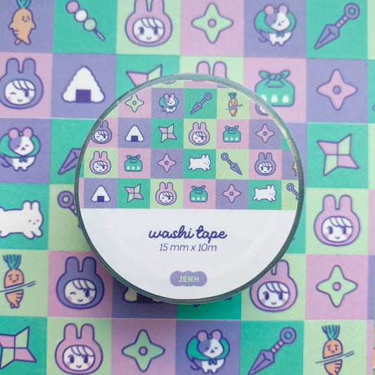 Nini Ninja Bunny Girl Washi Tape
