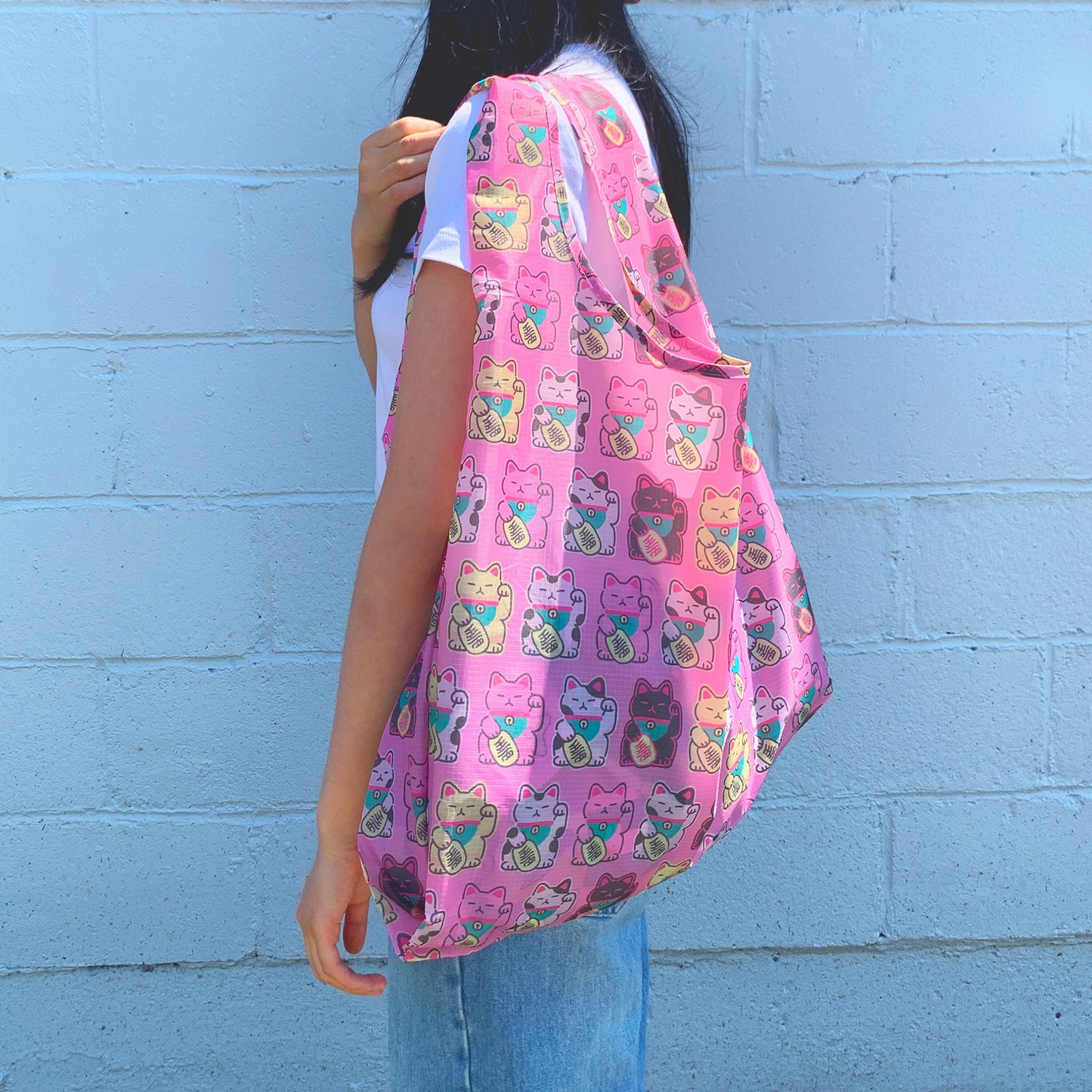 Maneki Neko Lucky Cat Eco Bag