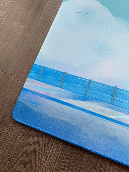 Seaside Stop Large Desk Mat