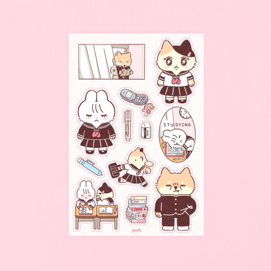 High School Vinyl Sticker Sheet Waterproof