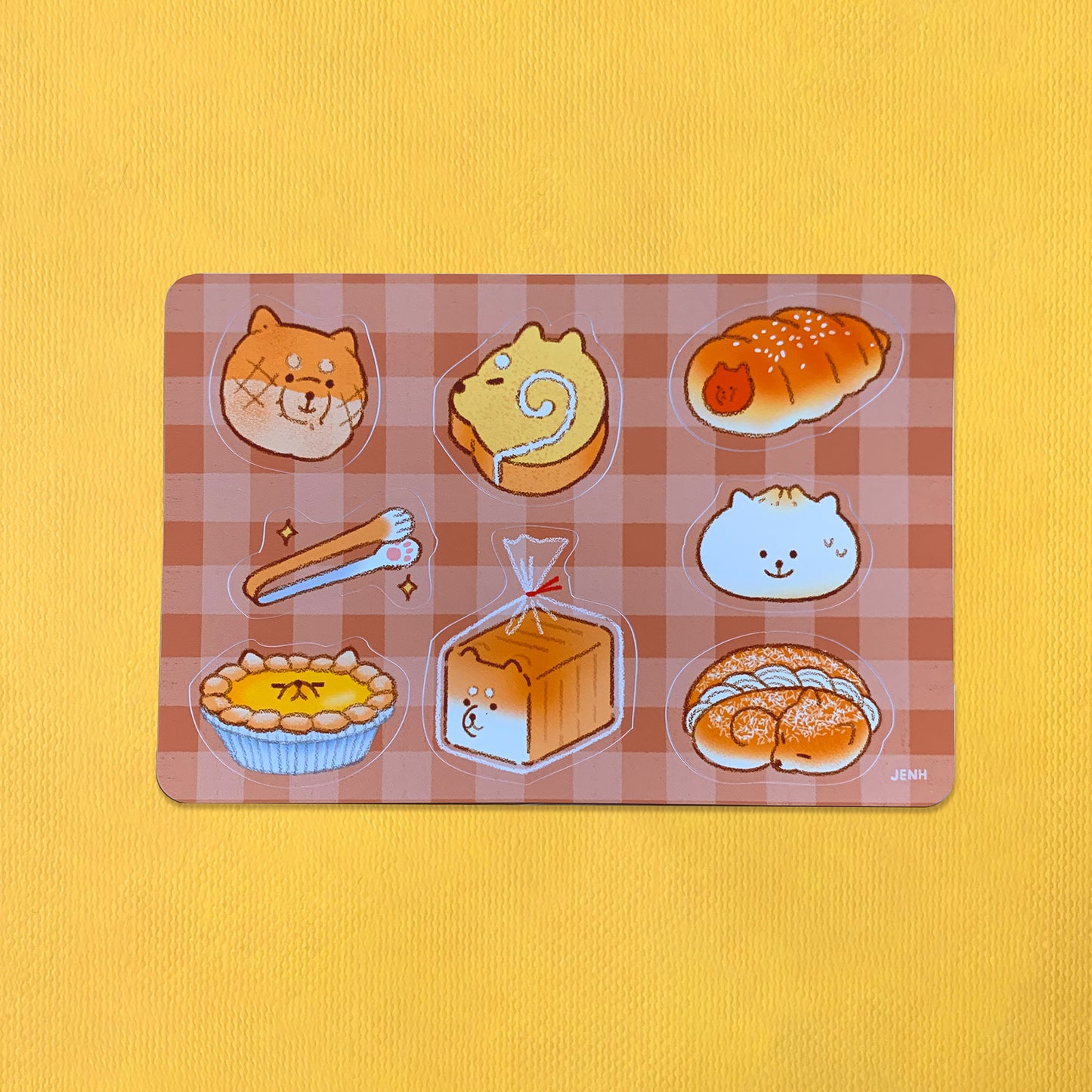 Shiba Bakery Vinyl Sticker Sheet Waterproof